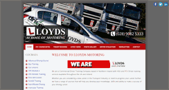 Desktop Screenshot of lloydsmotoring.co.uk