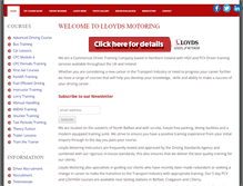Tablet Screenshot of lloydsmotoring.co.uk